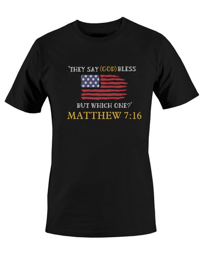 What God You Serve? (in shiny blue, red, gold colors)