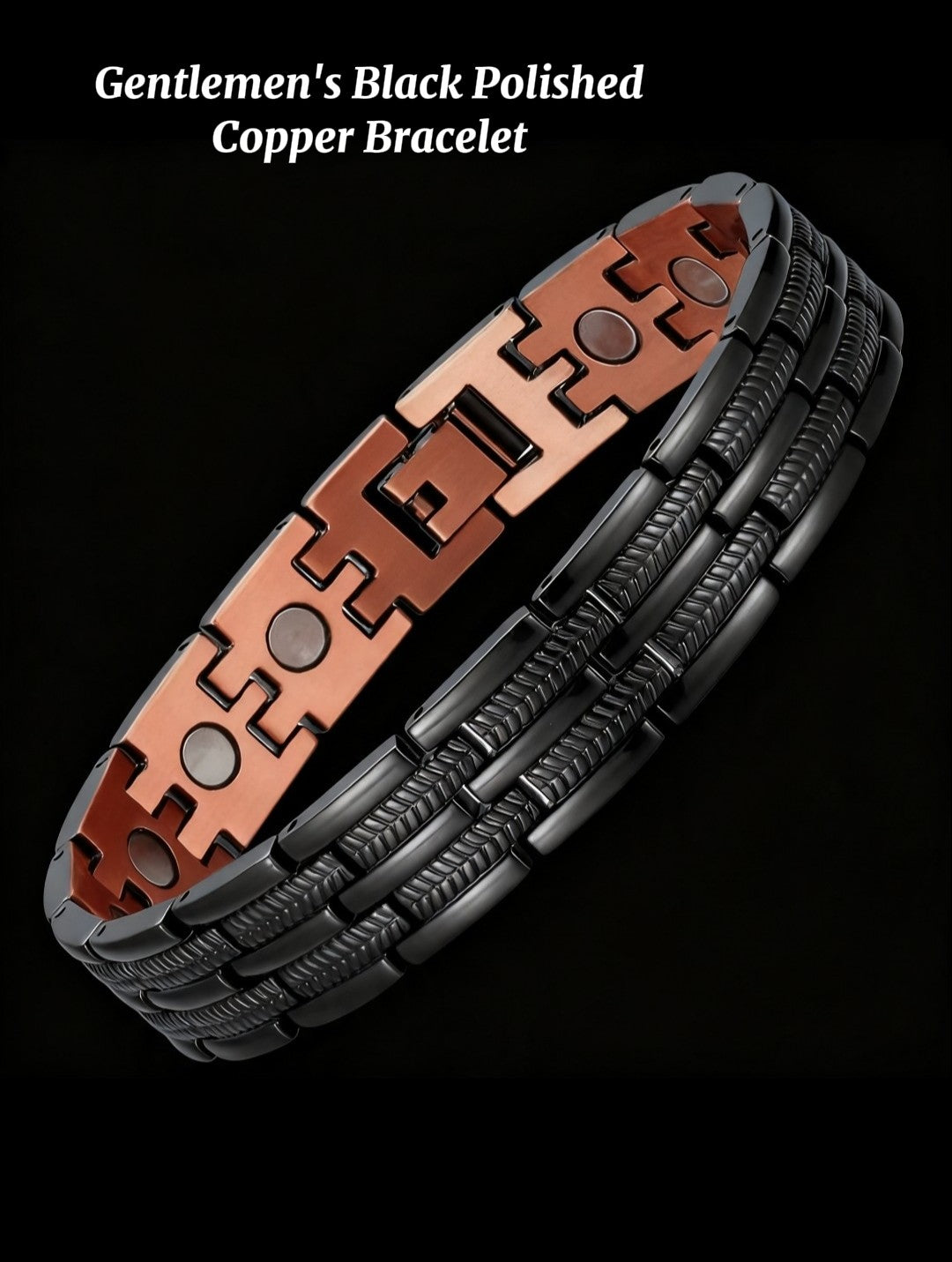 Copper City Gentlemen's Copper Bracelet  (Magnetic)